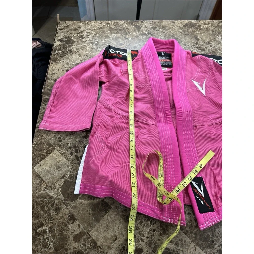 Vector Sports Brazilian Jiu Jitsu Gi Top Size K3 Gear Up Attila Series Pink Kids